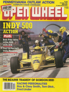 OPEN WHEEL 1987 OCT - INDY 500, BOB FREY, FRED LINDER, LITTLE 500, GORDON REID